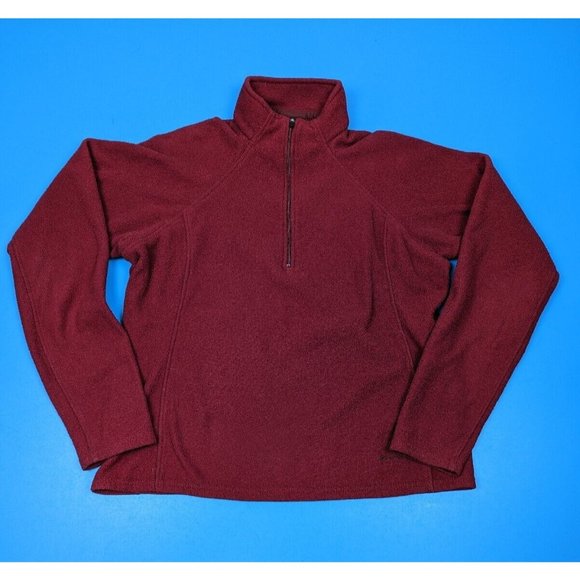 Patagonia Capilene Expedition Weight Fleece Zip T Lightweight Red Women's Medium - Picture 1 of 4